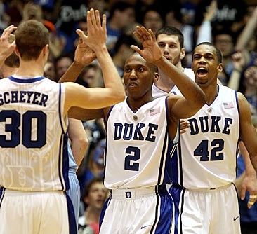Duke looks to stem the tide of falling favorites. 