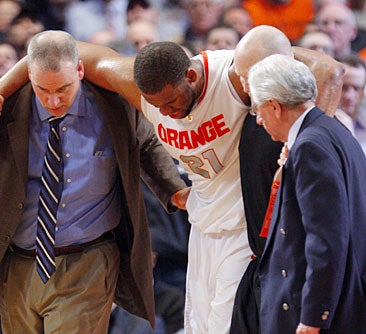 Syracuse's hopes rest on the health of Onuaku. 
