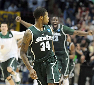 Superhero Korie Lucious buries the game winner. 