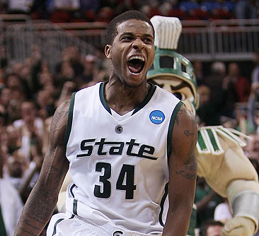 Korie Lucious and MSU face Tennessee on Sunday. 