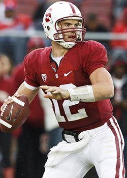 Andrew Luck was projected to be the No. 1 pick in the NFL Draft if he would have come out. (US Presswire)