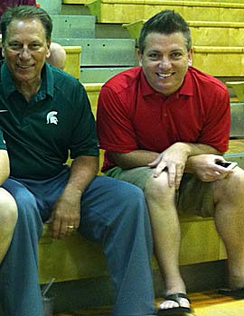 Tom Izzo and Gary Parrish spending three days together is one of the highlights of the recruiting trip. (CBSSports.com) 