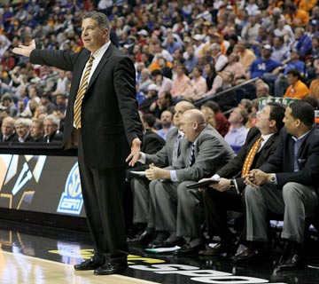 Bruce Pearl did the crime. Ex-assistants Tony Jones, Jason Shay and Steve Forbes (right to left) are paying the biggest price. (Getty Images)