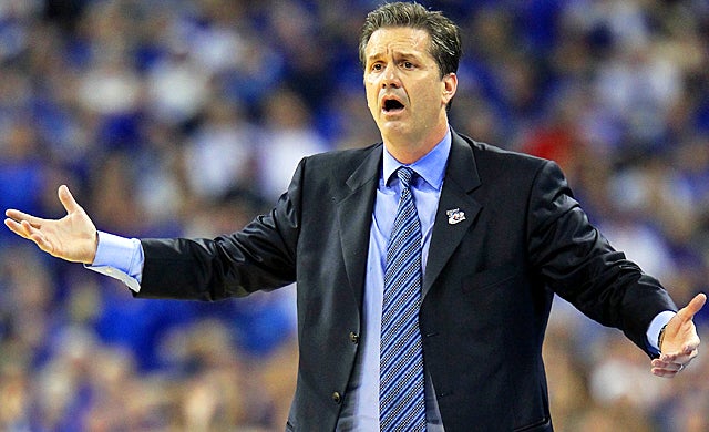 John Calipari has only been coaching Kentucky for two years, but the fans are already restless. (Getty Images)