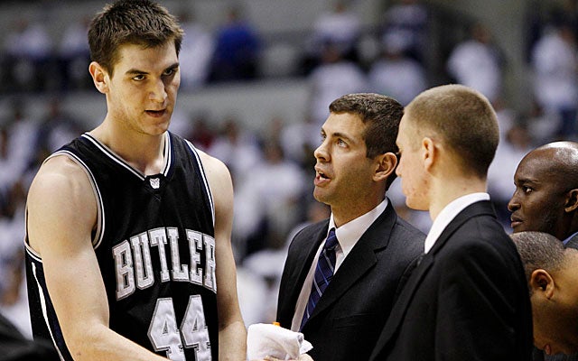Butler's Brad Stevens does not enter the season empty-handed, with Andrew Smith back in the middle. (AP)