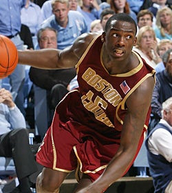 The physical Rakim Sanders leaves Boston College and is expected to help Fairfield. (Getty Images)