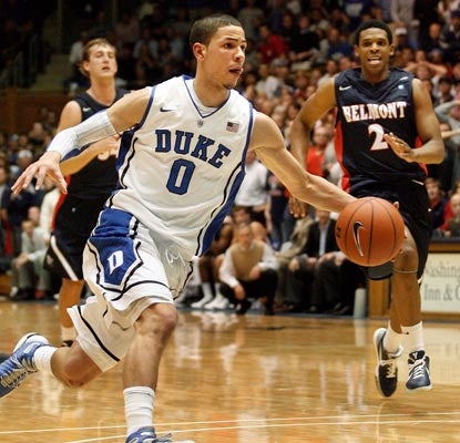Duke's heralded freshman Austin Rivers scores 16 points in his college debut.  (US Presswire)