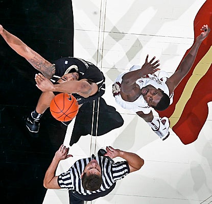 Bernard James (right) adds a career-high 18 points and 11 rebounds to Florida State's win over Central Florida. (US Presswire)