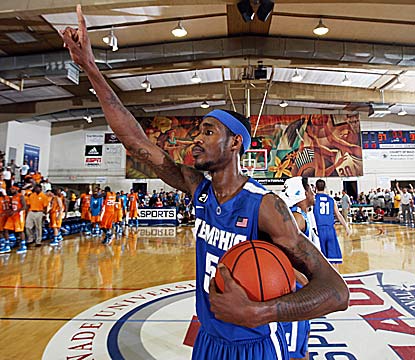 Will Barton and Memphis withstand Jeronne Maymon's 32 points and two last-second shots in both overtimes to beat the Vols. (US Presswire)