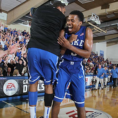 Tyler Thornton is the man of the hour in Maui -- and Durham -- after hitting two clutch treys in the final 75 seconds for Duke. (US Presswire)