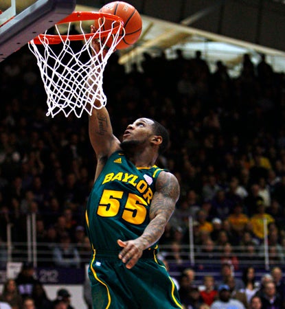 Pierre Jackson scores two of his 16 points to lead Baylor. Fourteen of his total come in the first half in a rout. (AP)