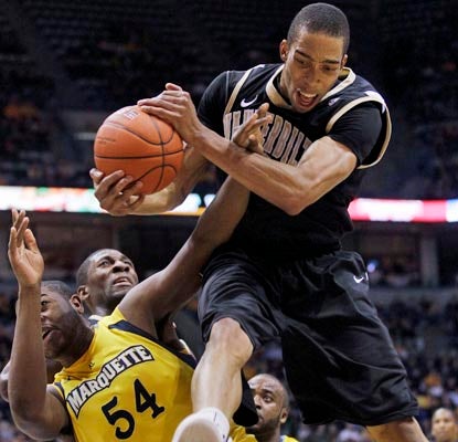 Vanderbilt's Lance Goulbourne cleans up on the boards with 16 rebounds and throws in 13 points in the winning effort.  (AP)