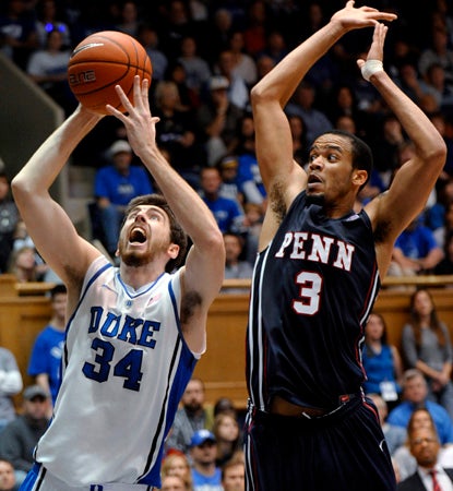 Ryan Kelly scores 18 points and adds 12 boards in a dominant performance against Penn. (AP)