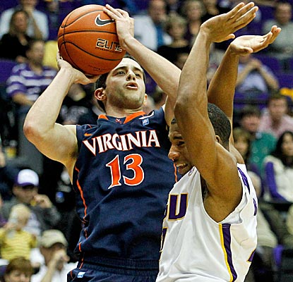 Sammy Zeglinski is clutch late, hitting a big 3 to help No. 21 Virgina hold off LSU. (US Presswire)