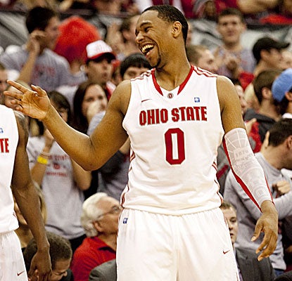Jared Sullinger posts another strong game with 19 points and 12 rebounds in the Buckeyes' laugher over Nebraska. (US Presswire)