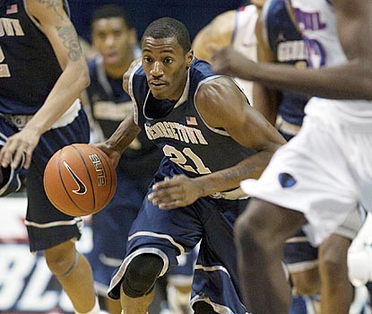 Aside from his free-throw shooting, Georgetown senior Jason Clark has a nearly flawless performance against DePaul.  (AP)