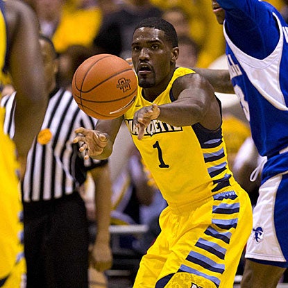Darius Johnson-Odom plays a big role in Marquette's 16-2 run in the second half. (US Presswire)