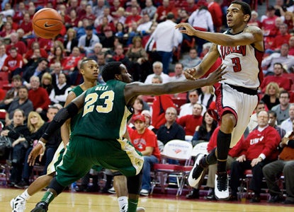 Rebels guard Anthony Marshall adds 13 points to help UNLV cruise against Colorado State. (AP)
