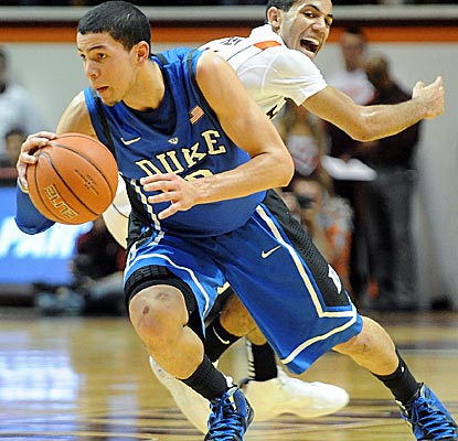 Duke's Austin Rivers scores 18 points to help send Virginia Tech to its seventh loss in eight games.  (AP)