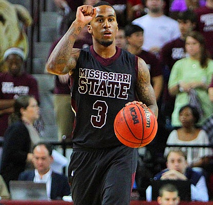 Mississippi State's Dee Bost records a career-high 13 assists against rival Mississippi. (US Presswire)