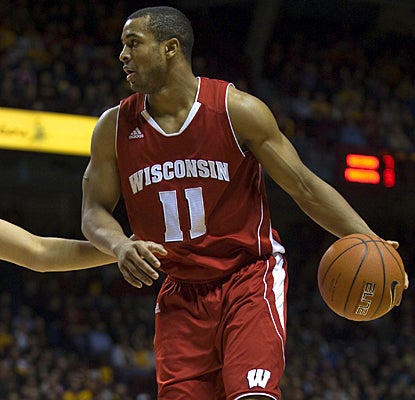 Jordan Taylor gives his all for Wisconsin, scoring 27 points against the Golden Gophers. (US Presswire)