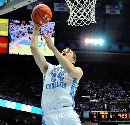 Tyler Zeller doesn't show any ill effects from the Duke game, scoring 25 points and grabbing nine rebounds against Virginia.  (Getty Images)