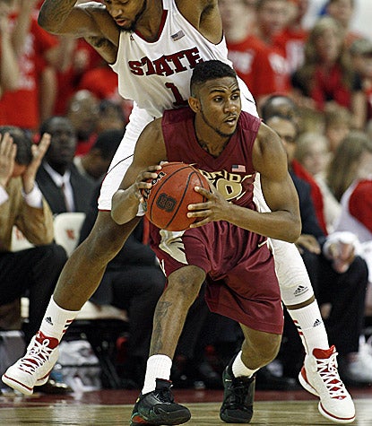 Florida State's Ian Miller scores 17 points to help the Seminoles knock off North Carolina State in Raleigh. (AP)