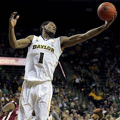 With limited first-half minutes due to foul trouble, Perry Jones III plays a big role in Baylor's second-half run.  (US Presswire)