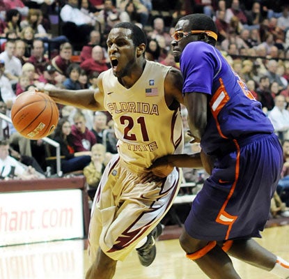 Michael Snaer helps Florida State deny Clemson's rally try with a career-high 23 points.  (US Presswire)