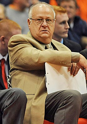 Ex-Syracuse assistant Bernie Fine is back in basketball after being hired by an Israeli pro team. (US Presswire)