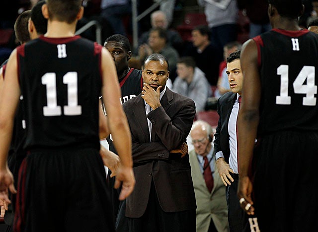 Amaker is optimistic about Harvard's chances this season, but has concerns about his frontcourt. (US Presswire)