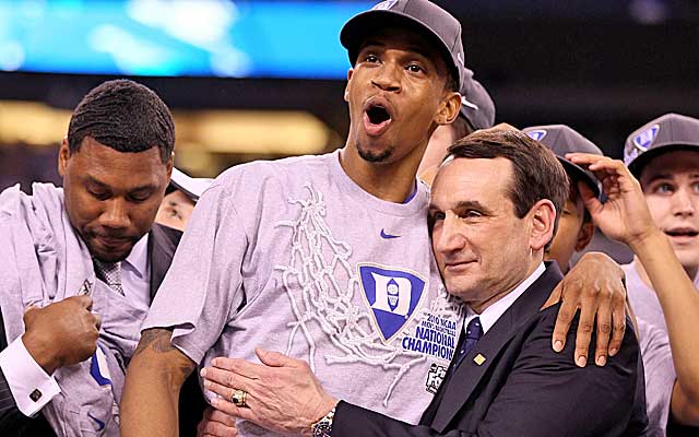 Duke critics wonder how Coach K could be oblivious to Lance Thomas' jewelry purchases. (Getty Images)