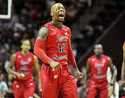 Antoine Allen hits four 3-pointers and scores 21 points in South Alabama's upset win over FSU. (US Presswire)