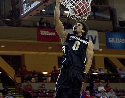 Colorado's Askia Booker gets the layup in the Buffs' win over Murray St. at the Charleston Classic. (US Presswire)