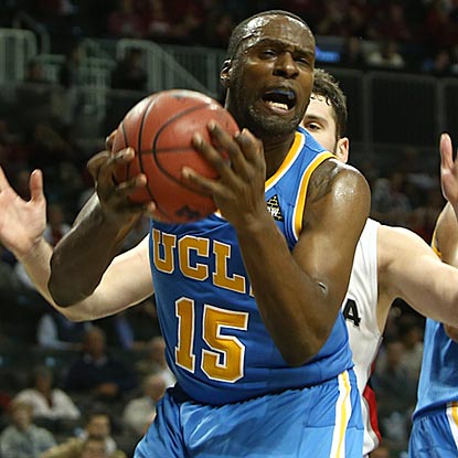Shabazz Muhammad grabs one of his four rebounds. He also leads all players with 21 points on 6-of-12 shooting.  (US Presswire)