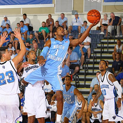 North Carolina guard Dexter Strickland glides in for a layup against an overmatched Chaminade squad.  (US Presswire)