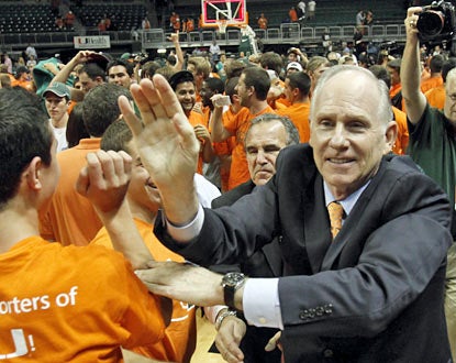 Jim Larranaga's Hurricanes (4-1) earn a signature win early in the season against the No. 13 Spartans. (AP)