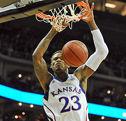 Ben McLemore leads the way with 21 points as Kansas jumps out to a big lead, then holds on late.  (US Presswire)