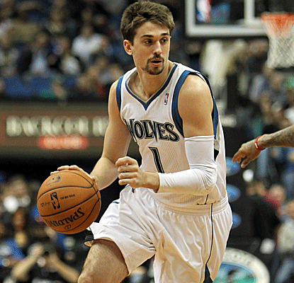 Unlikely hero Alexey Shved scores 10 of his 16 points in the fourth quarter, lifting the Wolves over the Bucks.  (US Presswire)