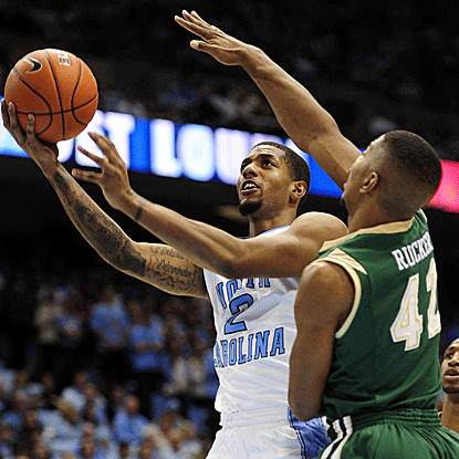 In his first career start for the Tar Heels, Leslie McDonald scores a career-high 24 points as UNC outlasts UAB. (US Presswire)