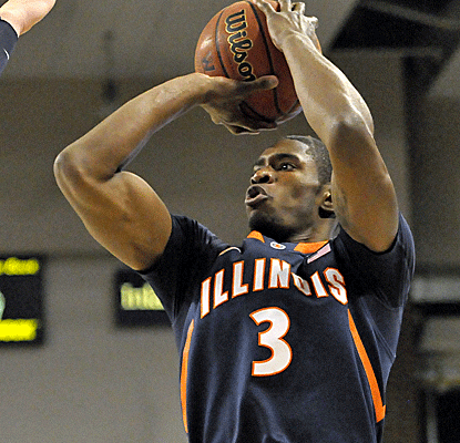 No. 10 Gonzaga has no answer for Illinois guard Brandon Paul, who scores 35 points in an Illini win.  (AP)