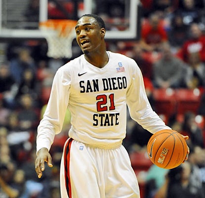 Aztecs guard Jamaal Franklin finishes with a team-high 18 points along with a game-high 12 rebounds. (US Presswire)