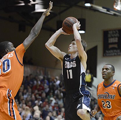 David Stockton comes off the bench to make three steals in the first half and score nine points overall on 4-of-6 shooting.  (US Presswire)