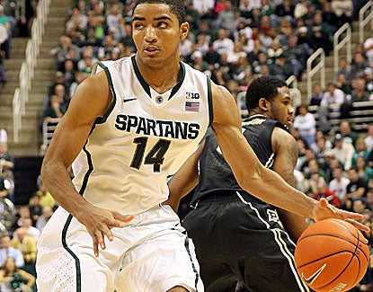 Freshman Gary Harris scores a season-high 22 points. Harris' previous scoring high was 20 points against Loyola last month. (US Presswire)