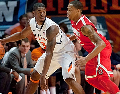 Guard Brandon Paul scores 19 points and Illinois uses a stingy defense to shut down the Buckeyes. (US Presswire)
