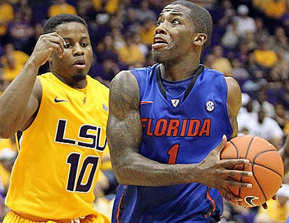 Kenny Boynton scores 20 points for Florida, and gives the Gators a boost in the second half, scoring 8 points in 5 minutes. (US Presswire)
