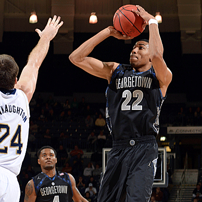 Otto Porter scores 19 points as Georgetown holds Notre Dame to a season low in points scored (47). (US Presswire)