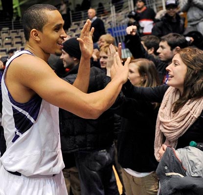 Reggie Hearn and the Wildcats have reason to smile after beating No. 12 Minnesota in Evanston.  (US Presswire)