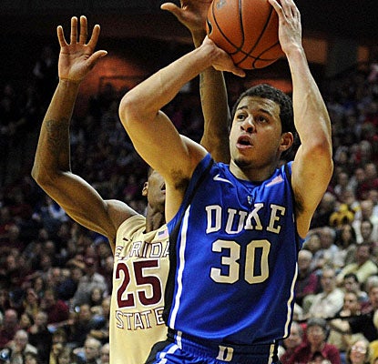 Seth Curry sets the tone early for Duke, scoring 13 of his 21 points in the first half vs. Florida State. (US Presswire)