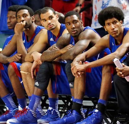 For the first time since February 2005, the fifth-ranked Jayhawks have lost three consecutive games.  (AP)